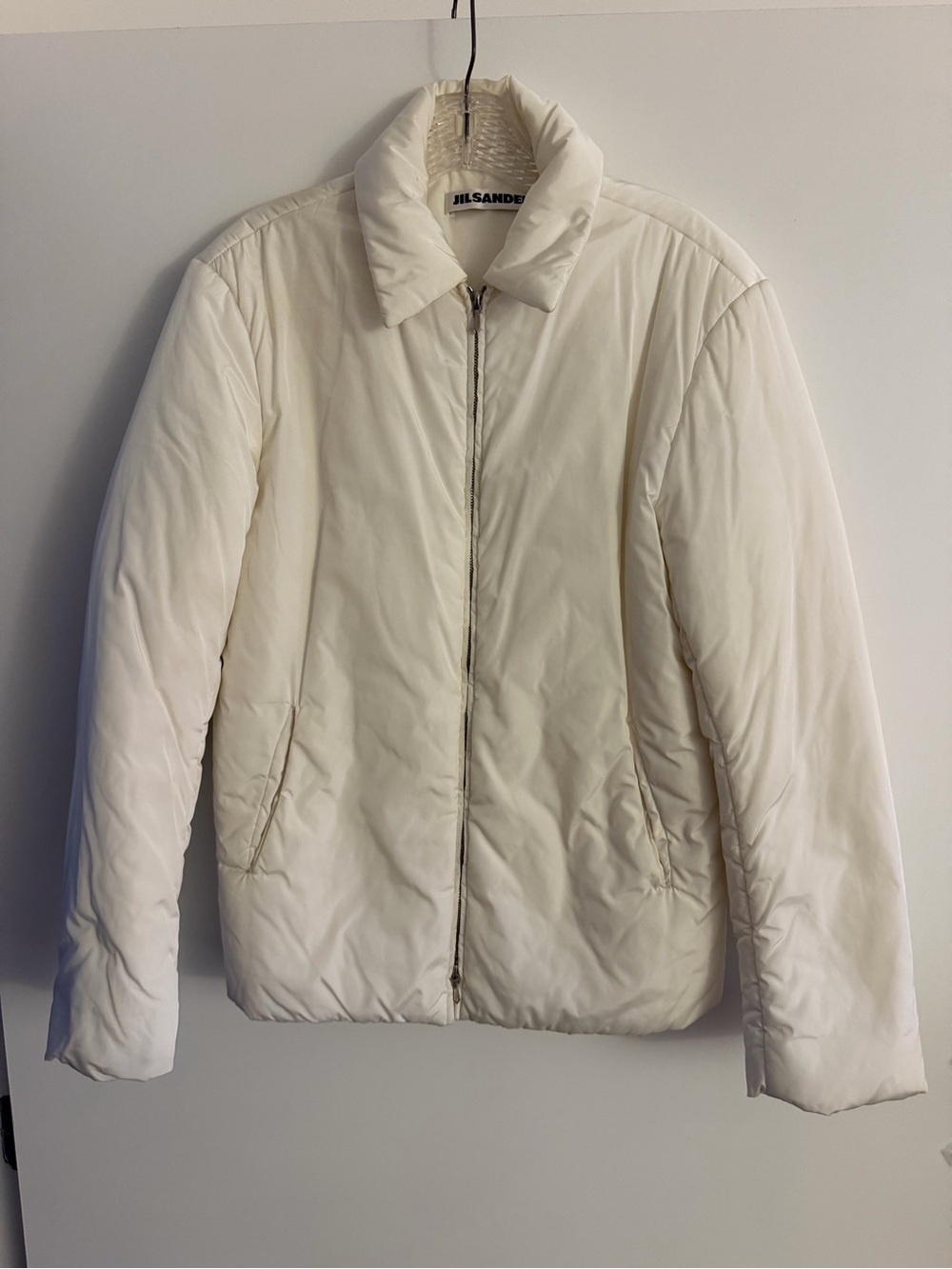 Jil Sander Off-White Quilted Puffer Jacket